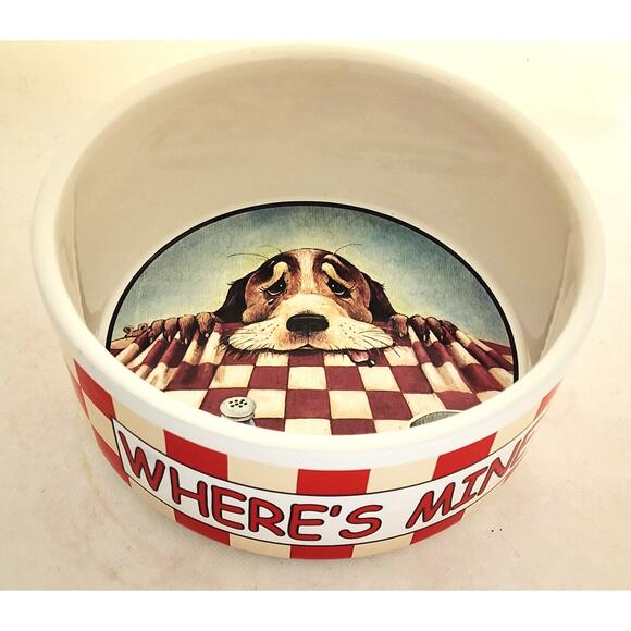Dog Bowl-Gary Patterson-Whimsical Images-Funny Dog, Large Size - Picture 3 of 12